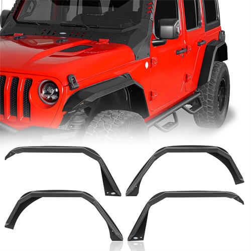 Front Fender Flares Off-Road For 2018-2024 Jeep Wrangler JL - Ultralisk4x4 ul3055- 1