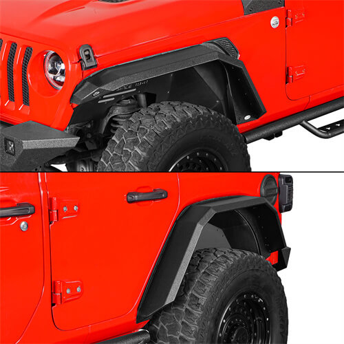 Front Fender Flares Off-Road For 2018-2024 Jeep Wrangler JL - Ultralisk4x4 ul3055- 10