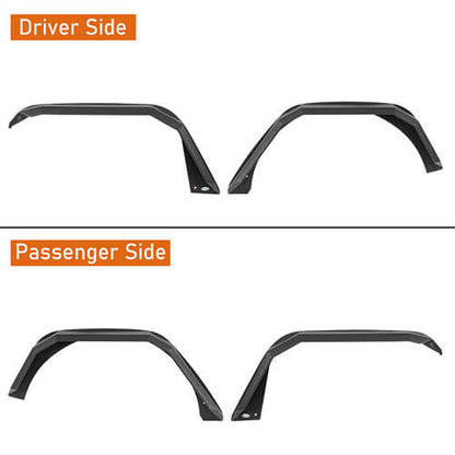 Front Fender Flares Off-Road For 2018-2024 Jeep Wrangler JL - Ultralisk4x4 ul3055- 14