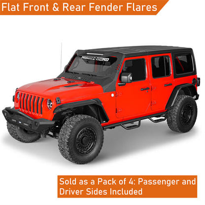 Front Fender Flares Off-Road For 2018-2024 Jeep Wrangler JL - Ultralisk4x4 ul3055- 6