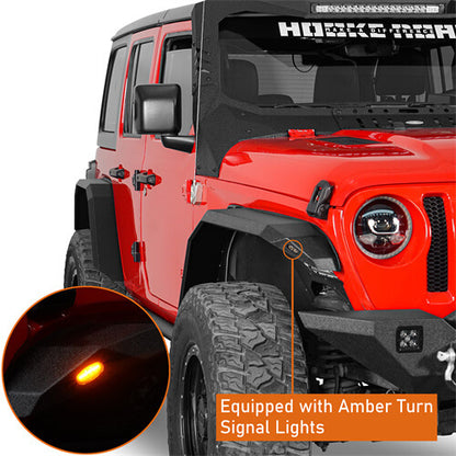 Front Fender Flares Off-Road For 2018-2024 Jeep Wrangler JL - Ultralisk4x4 ul3055- 7