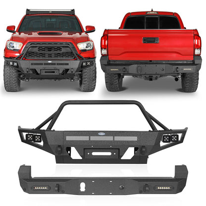 Off Road Front & Rear Bumper For 2016-2023 Toyota Tacoma - Ultralisk 4x4