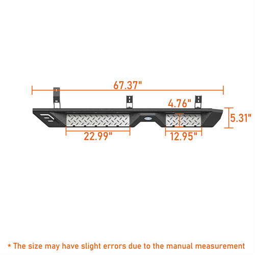 Nerf Side Step Bars For 2010-2024 Toyota 4Runner (Excluding Limited, Nightshade, TRD Sport &amp; 10-13 SR5) - Ultralisk4x4