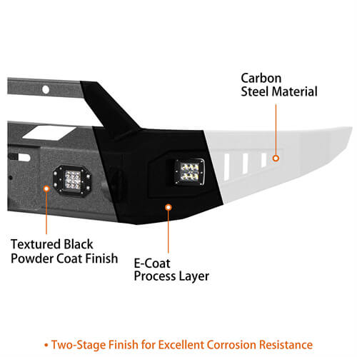 Off-Road Full-Width Front Bumper Aftermarket Truck Accessories For 2004-2008 Ford F-150 - Ultralisk4x4 ul8005 14