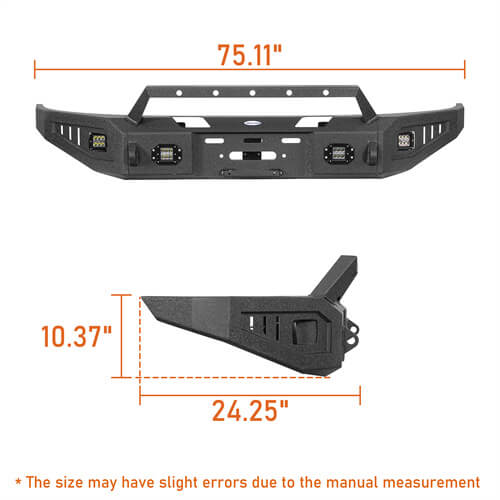 Off-Road Full-Width Front Bumper Aftermarket Truck Accessories For 2004-2008 Ford F-150 - Ultralisk4x4 ul8005 15