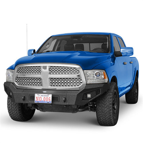 Off-Road Full Width Front Bumper w/ LED Spotlights (2013-2018 Ram 1500, Excluding Rebel) - Ultralisk4x4