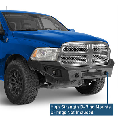 Off-Road Full Width Front Bumper w/ LED Spotlights (2013-2018 Ram 1500, Excluding Rebel) - Ultralisk4x4