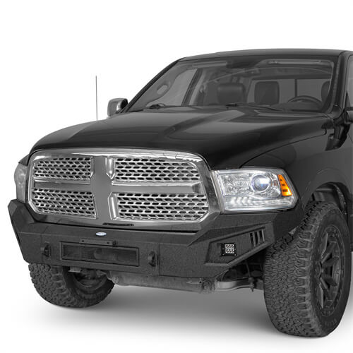 2013-2018 Ram 1500 Off-Road Full Width Front Bumper Aftermarket Truck Accessories - Ultralisk4x4 ul6021s 5