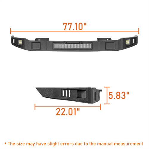 2013-2018 Ram 1500 Off-road Full Width Front Bumper w/ LED Spotlights - Ultralisk4x4 ul6026s 14