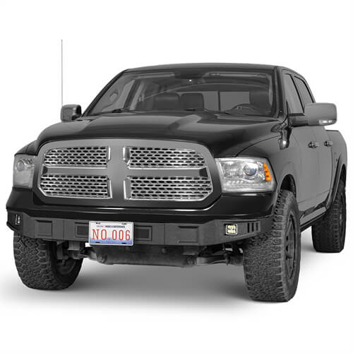 2013-2018 Ram 1500 Off-road Full Width Front Bumper w/ LED Spotlights - Ultralisk4x4 ul6026s 3