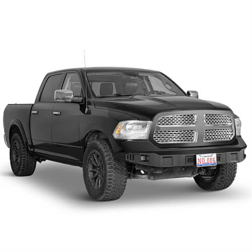 2013-2018 Ram 1500 Off-road Full Width Front Bumper w/ LED Spotlights - Ultralisk4x4 ul6026s 4