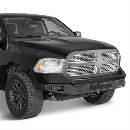 2013-2018 Ram 1500 Off-road Full Width Front Bumper w/ LED Spotlights - Ultralisk4x4 ul6026s 6