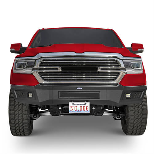 2019-2023 Dodge Ram Off-road Full-Width Front Bumper w/LED Spotlights - ultralisk4x4 ul6031 2