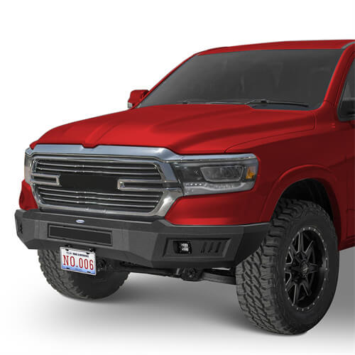 2019-2023 Dodge Ram Off-road Full-Width Front Bumper w/LED Spotlights - ultralisk4x4 ul6031 3