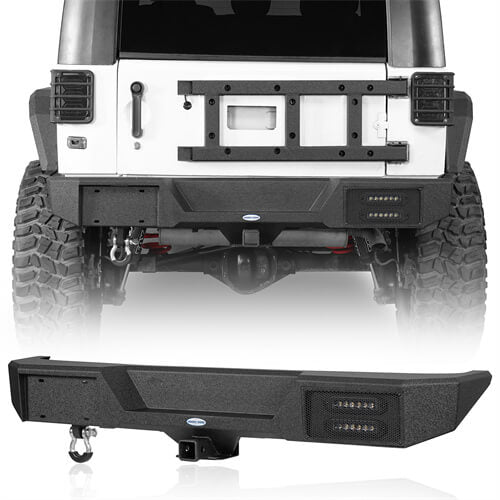 Rear Bumper Jeep Wrangler Off-Road For 2007-2018 Jeep Wrangler JL - Ultralisk4x4 ul2088s- 1