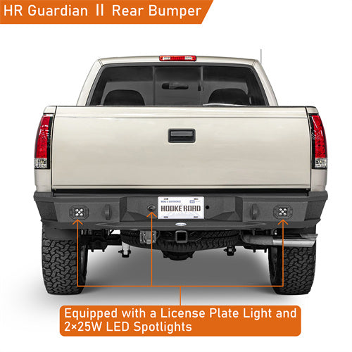 Off Road Rear Bumper For 1988-1998 Chevy C/K 1500 2500 Fleetside - Ultralisk4x4