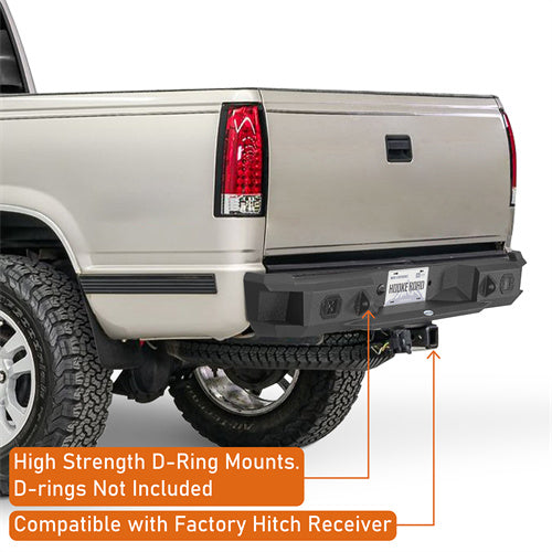 Off Road Rear Bumper For 1988-1998 Chevy C/K 1500 2500 Fleetside - Ultralisk4x4