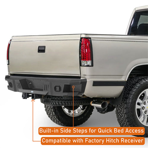 Off Road Rear Bumper For 1988-1998 Chevy C/K 1500 2500 Fleetside - Ultralisk4x4