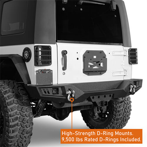 Off Road Rear Bumper For 2007-2018 Jeep Wrangler JK - Ultralisk4x4-u2097s-7