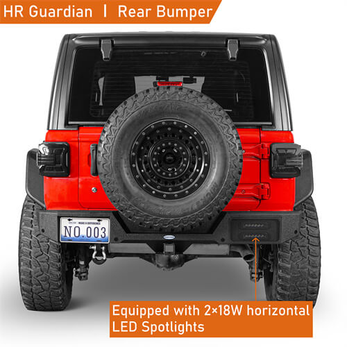 Rear Bumper Jeep Wrangler Off-Road For 2018-2024 Jeep Wrangler JL - Ultralisk4x4 ul3056s- 5