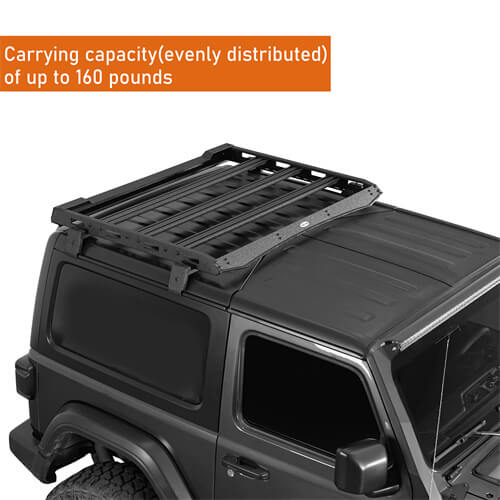 Aluminum Roof Rack Off-Road For 2018-2024 Jeep Wrangler JL - Ultralisk4x4 ul3057s- 6