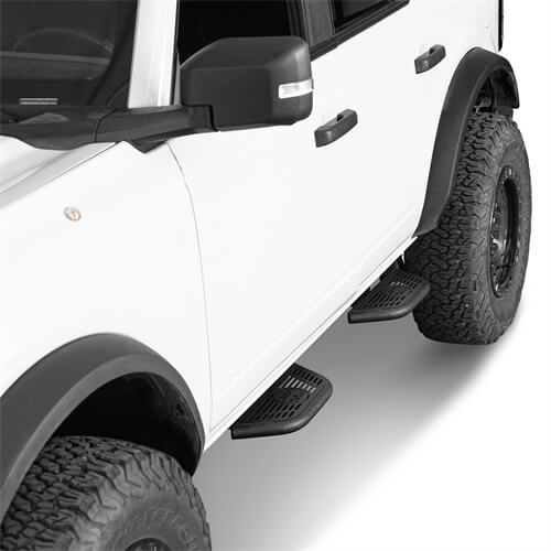 Off Road Side Hoop Steps Kit For 2021-2024 Ford Bronco 4-Door - Ultralisk4x4-u8930s-2