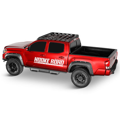 Off-Road Tubular Side Steps For 2005-2023 Toyota Tacoma Double Cab - Ultralisk4x4-u4217-2