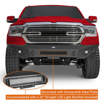 Offroad Front Bumper w/LED Spotlights For 2019-2023 Dodge Ram - ultralisk4x4 ul6030 11