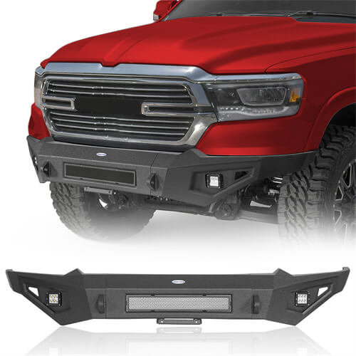 Offroad Front Bumper w/LED Spotlights For 2019-2023 Dodge Ram - ultralisk4x4 ul6030 2