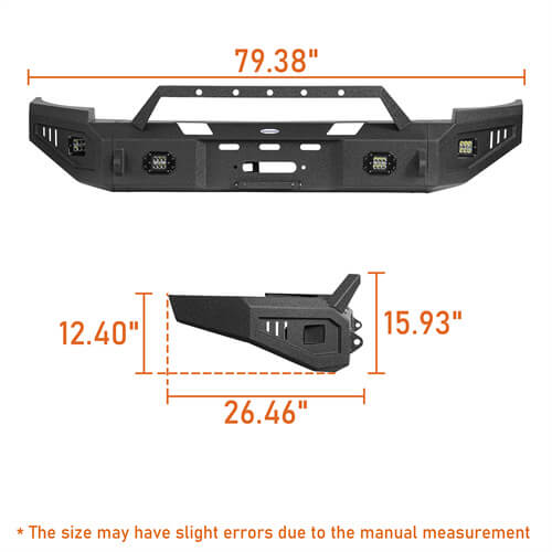 Offroad Full Width Front Bumper ( 2007-2013 Chevy Silverado 1500) - Ultralisk 4x4 ul9027 20