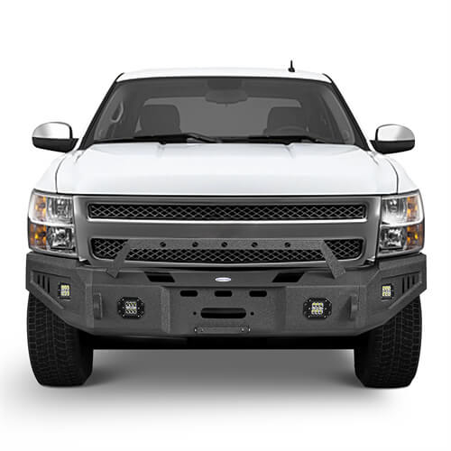 Offroad Full Width Front Bumper ( 2007-2013 Chevy Silverado 1500) - Ultralisk 4x4 ul9027 4