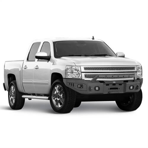 Offroad Full Width Front Bumper ( 2007-2013 Chevy Silverado 1500) - Ultralisk 4x4 ul9027 6