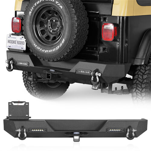 Offroad Rear Bumper For 1987-1995 Jeep Wrangler YJ - Ultralisk4x4 -u1062s-1