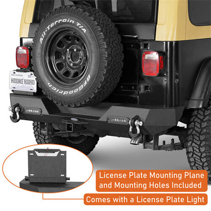 Offroad Rear Bumper For 1987-1995 Jeep Wrangler YJ - Ultralisk4x4 -u1062s-7