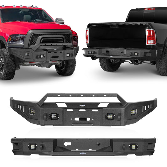 Offroad Steel Front & Rear Bumper For 2015-2018 Ram 1500 - Ultralisk 4x4