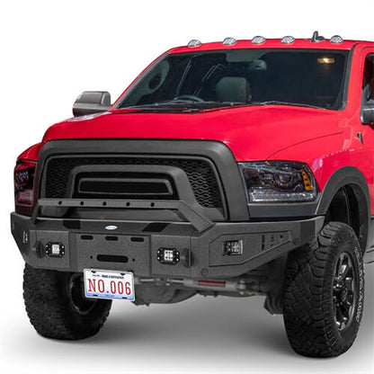 2015-2018 Ram 1500 Rebel Offroad Steel Full Width Front Bumper - Ultralisk 4x4 ul6012 3