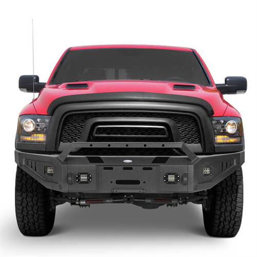 2015-2018 Ram 1500 Rebel Offroad Steel Full Width Front Bumper - Ultralisk 4x4 ul6012 4