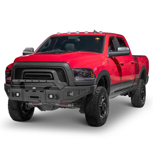 2015-2018 Ram 1500 Rebel Offroad Steel Full Width Front Bumper - Ultralisk 4x4 ul6012 5