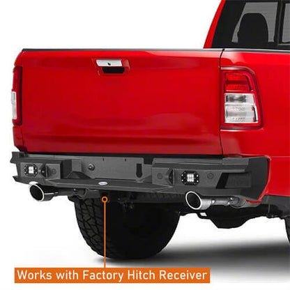 2019-2023 Dodge Ram Offroad Steel Rear Bumper w/License Plate Light - Ultralisk 4x4 ul6034 13