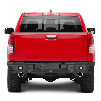 2019-2023 Dodge Ram Offroad Steel Rear Bumper w/License Plate Light - Ultralisk 4x4 ul6034 3