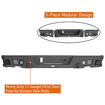 Full Width Front Bumper & Rear Bumper for 2009-2012 Dodge Ram 1500 - ultralisk4x4 ULB.6200+6005 17