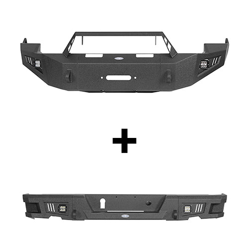 Full Width Front Bumper & Rear Bumper for 2009-2012 Dodge Ram 1500 - ultralisk4x4 ULB.6200+6005 2