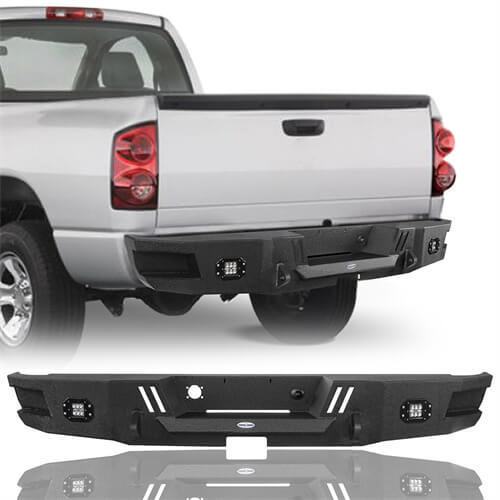 Ram 1500 Rear Bumper w/LED Floodlights For 2006-2008 Ram 1500 - Ultralisk 4x4