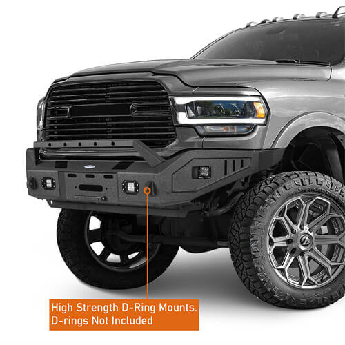 2019-2023 Ram 2500 Offroad Full-Width Front Bumper w/ Winch Plate - Ultralisk 4x4 ul6305 10