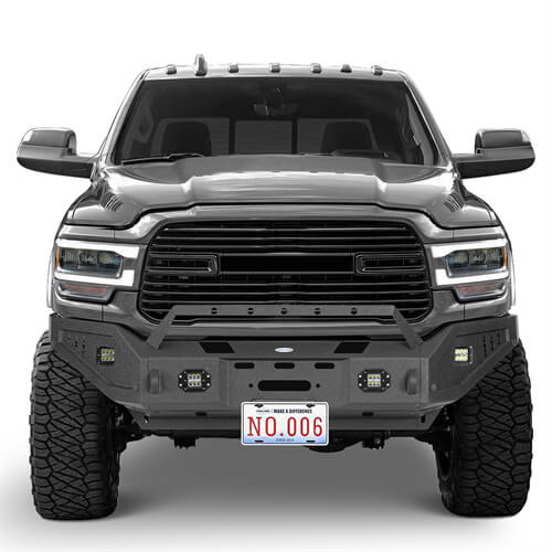 2019-2023 Ram 2500 Offroad Full-Width Front Bumper w/ Winch Plate - Ultralisk 4x4 ul6305 2