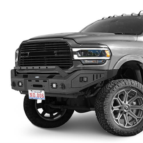 2019-2023 Ram 2500 Offroad Full-Width Front Bumper w/ Winch Plate - Ultralisk 4x4 ul6305 3