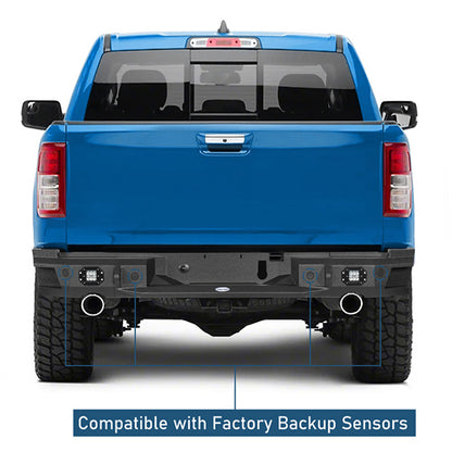 Offroad Steel Rear Bumper w/License Plate Light (2019-2025 Ram 1500) - Ultralisk 4x4