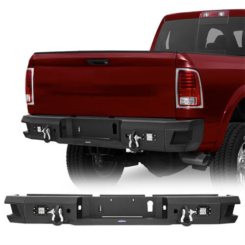 Ram Rear Bumper w/Led Lights for 2010-2018 Dodge Ram 2500 3500 ...