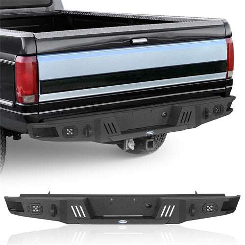 Aftermarket Rear Bumper For 1992-1996 Ford F-150 F-250 F-350 - Ultralisk4x4-u8541-1