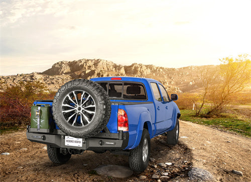 Rear Bumper w/Swing Out Tire Carrier, 5.3-Gallon Jerry Can Holder(05-15 Toyota Tacoma) - ultralisk4x4